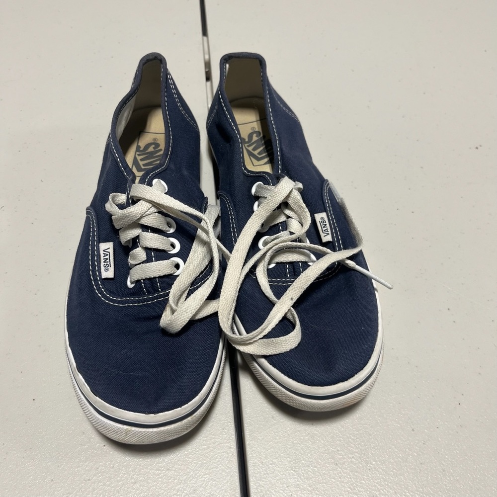 Vans Authentic Style Navy Blue Off The Wall Size 8